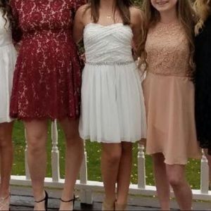White formal dress